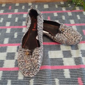 Chanell-inspired Tweed Cloth Flats - Size 10